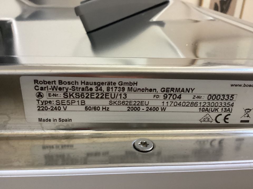 Bosch Tisch- Geschirrspülmaschine SilencePlus in Rastede