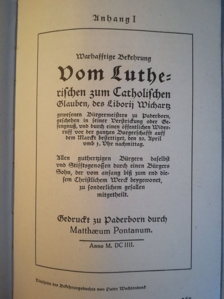 altes Buch 1942 Borius Wichart Roman der Gegenreformation in Kasendorf