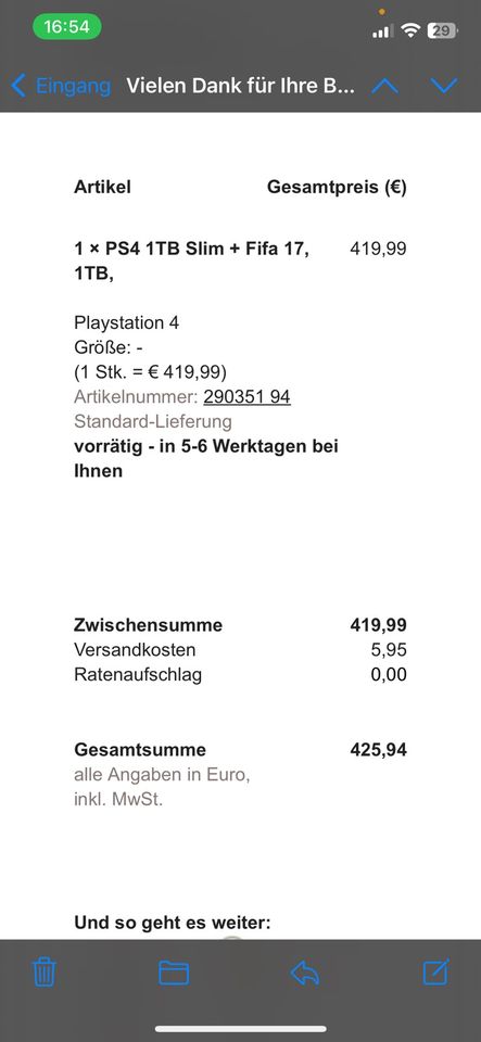 PlayStation 4 slim 1 TB in Brake (Unterweser)