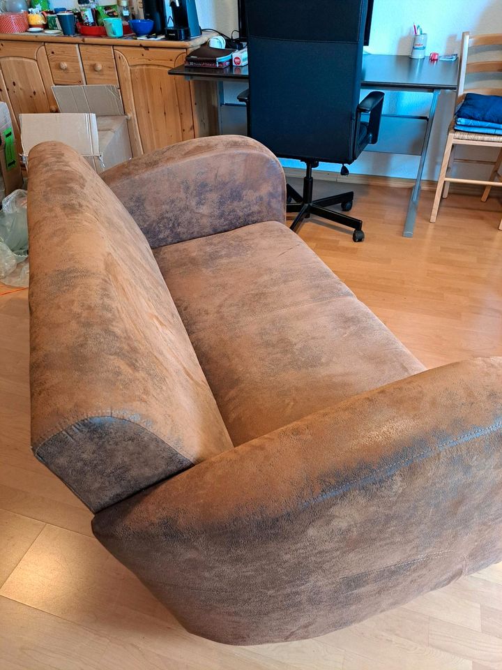 Sofa,  Couch, Wildleder, 2-Sitzer in Köln