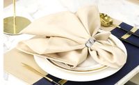 Stoffservietten beige 18 Stück 35x35cm waschbar Hochzeit Sachsen - Bischofswerda Vorschau