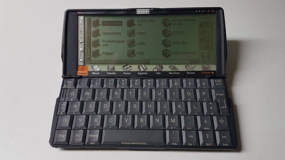 PSION Serie 5 in Lauta