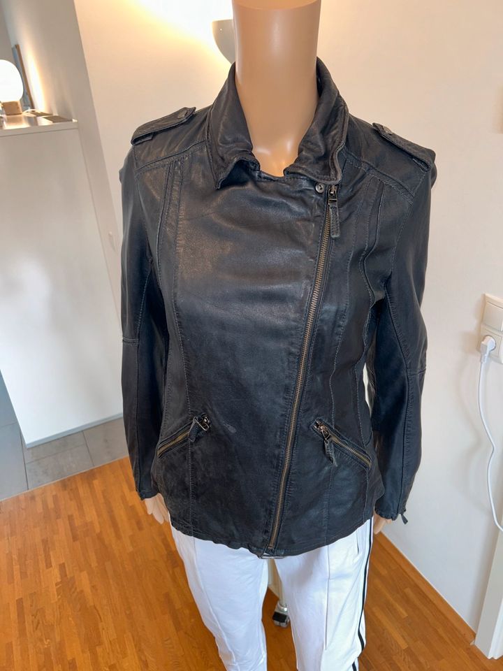 "OAKWOOD"Leder-Jacke,Dunkelblau,Gr. 38 in Bonn