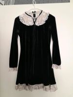 Damen Spitze samt Kleid Rüschen Gothic Schwarz Mini Lolita Nordrhein-Westfalen - Rheda-Wiedenbrück Vorschau