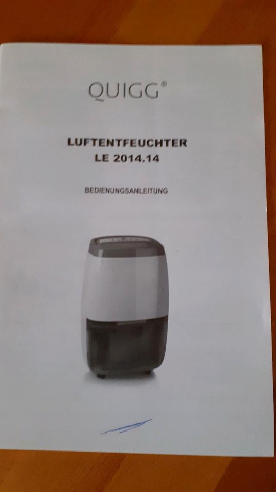 Luftentfeuchter Quigg LE 20.14.14 in Berlin