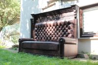 Unikat❗ Handgefertigtes Eichenholz-Sofa mit Lederpolsterung Büro Baden-Württemberg - Schwäbisch Hall Vorschau