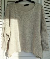 Pullover Strick Wolle Oversized Kurz Beige Made in Italy Gr. S Baden-Württemberg - Leimen Vorschau