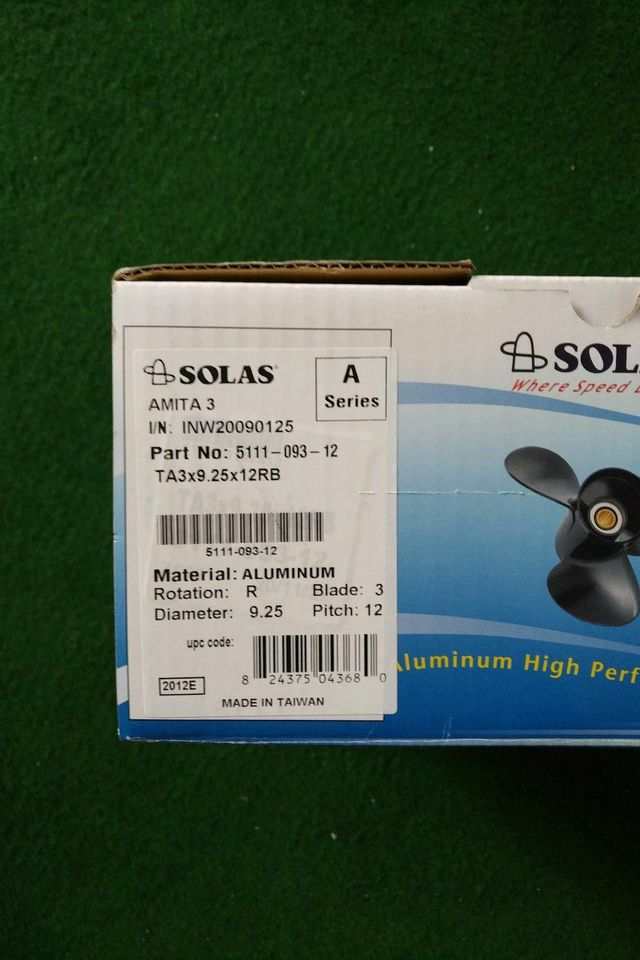 Solas Amita 3 Alu Propeller 9,25 x 12 Mercury 14 Zahn in München