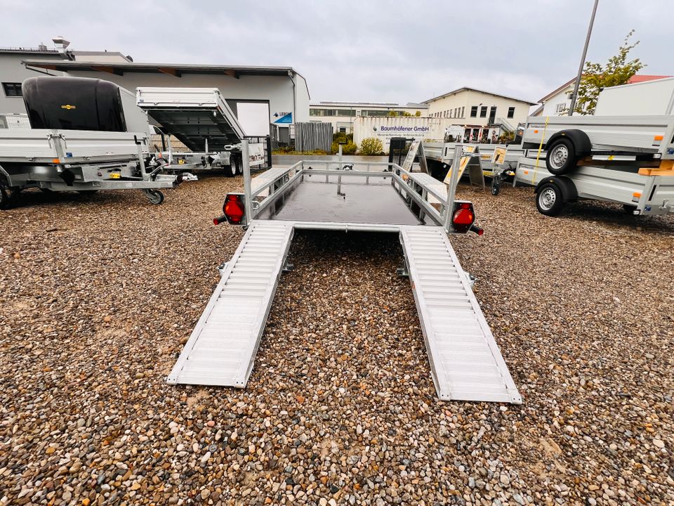 Aktion HS 353516 Profi Baumaschinentransporter Humbaur 3.500 kg in Walpertskirchen