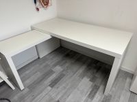 Ikea Malm Schreibtisch weiß ausziehbar Bayern - Baldham Vorschau