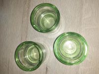 3x Teelichtglässer in grün Kerzenhalter Windlicht Teelicht Niedersachsen - Hatten Vorschau
