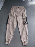 FB Sister Hose Cargo Stoffhose Fallschirmhose Gr. XXS Beige Nordrhein-Westfalen - Pulheim Vorschau