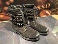 Echte Leder Boots neu nie getragen Gr.39 schwarz Niedersachsen - Nordenham Vorschau
