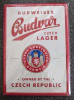 Budweiser Bier Blechschild Werbeschild Czech  Lager OVP & NEU Hessen - Fulda Vorschau