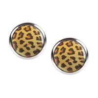 Mylery Ohrstecker Paar mit Motiv Leo Leopard Leoparden-Muster sil Hessen - Trendelburg Vorschau