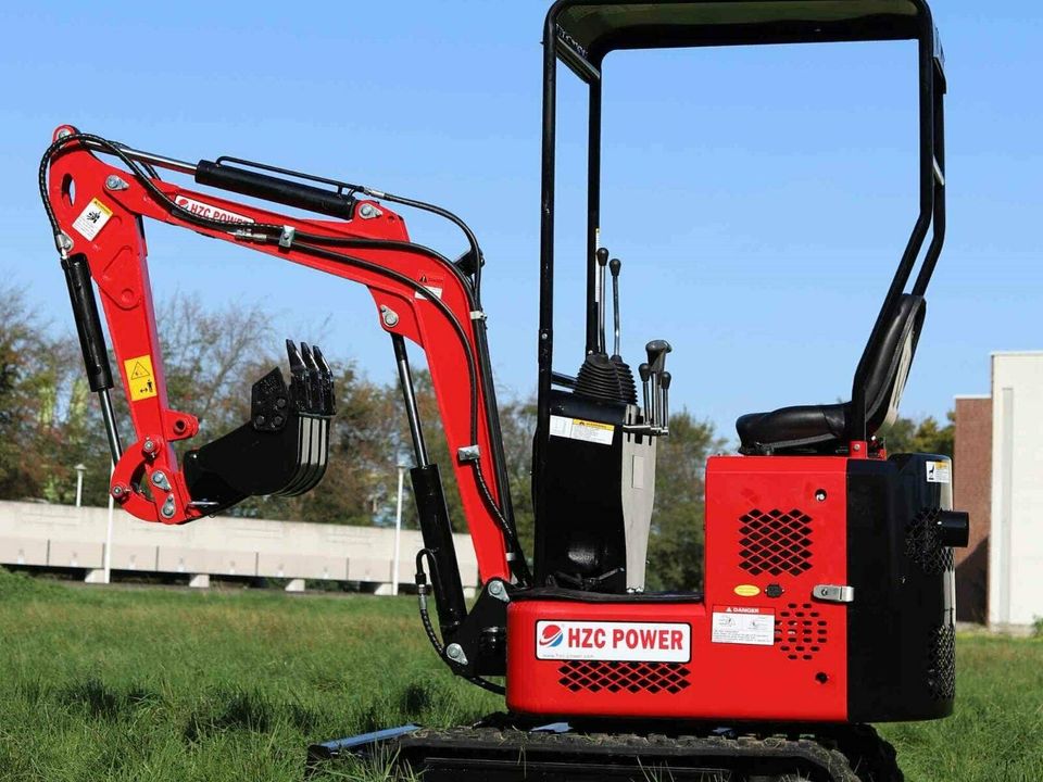 HZC Power Mikrobagger BKB851K, Kettenbagger, Minibagger, Briggs&Stratton Benzinmotor, Arm schwenkbar, Neu in Mönchengladbach