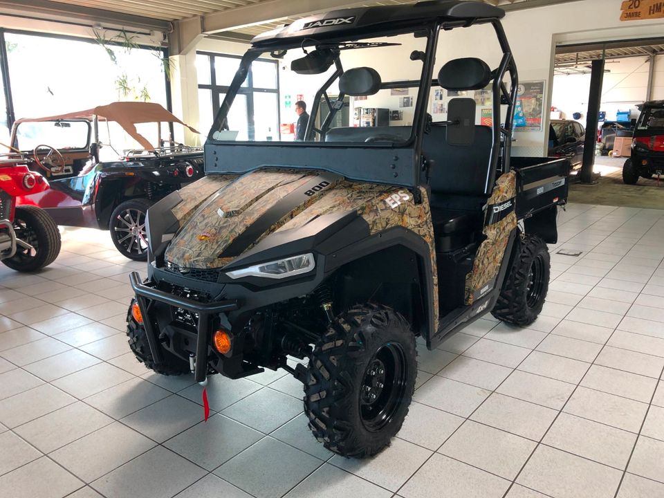 Quadix Trooper inkl Scheibe Diesel Kubota 3 Zylinder 800ccm Euro5 UTV SidebySide Buggy Quad ATV Agrar Traktor Winterdienst in Waldmohr