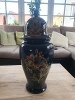 Schwarze Vase mit Malerei Bayern - Hallerndorf Vorschau