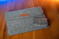 Laptop Notebook Macbook Tasche Set Filz Grau Nordrhein-Westfalen - Langenfeld Vorschau