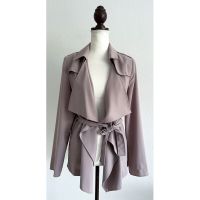 Blazer taupe Wasserfall Kragen beige grau braun Größe M Hamburg Barmbek - Hamburg Barmbek-Süd  Vorschau