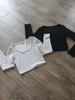 2 Shirts von Bershka Gr M schwarz / weiß Hessen - Biebertal Vorschau