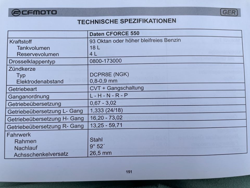 Quad CFMoto CF500AU-6L in Chemnitz