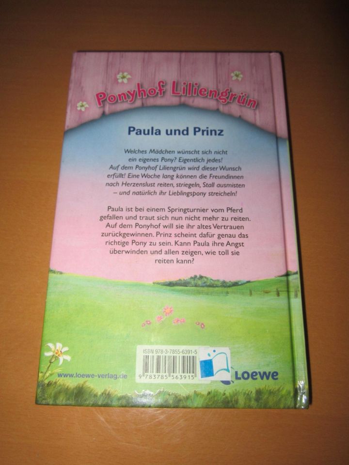 Kinderbuch Ponyhof Liliengrün Band 2 "Paula und Prinz" in Billerbeck