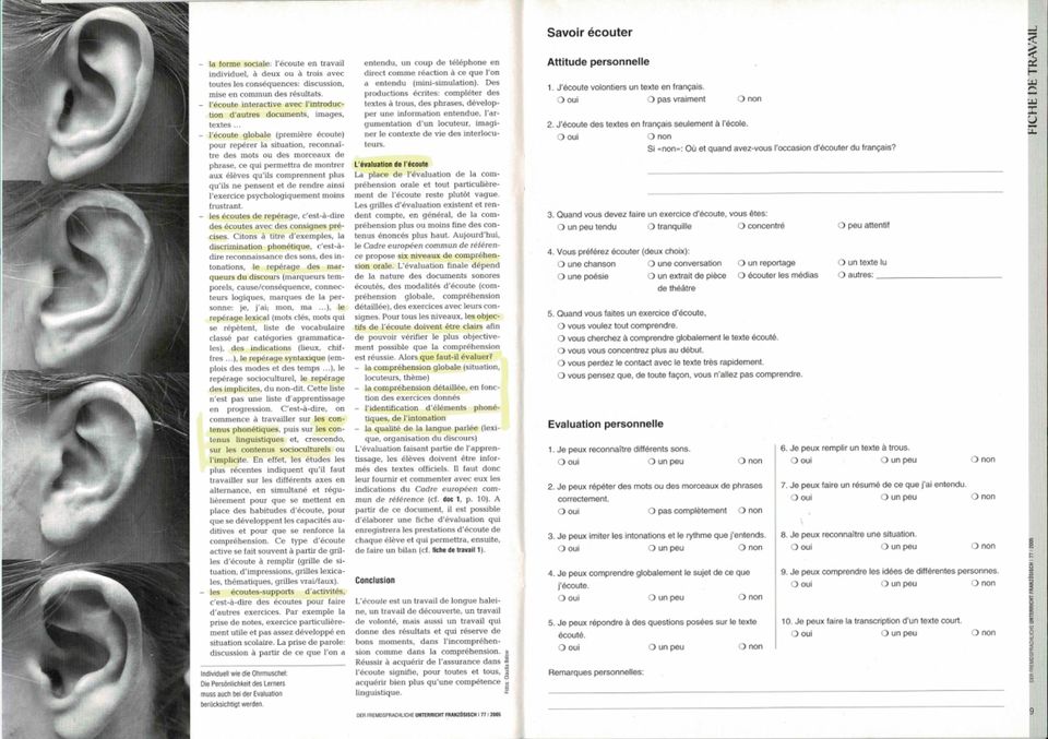 Hörverstehen_DFU Französisch 145+85+77+48 in Löningen