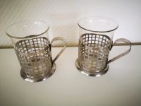 Teeglas Teetasse mit Metallhalterung 2 Stück Brandenburg - Wittstock/Dosse Vorschau