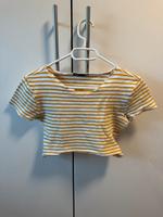 zara gestreiftes bauchfrei tshirt gelb-weiß Hessen - Bad Emstal Vorschau