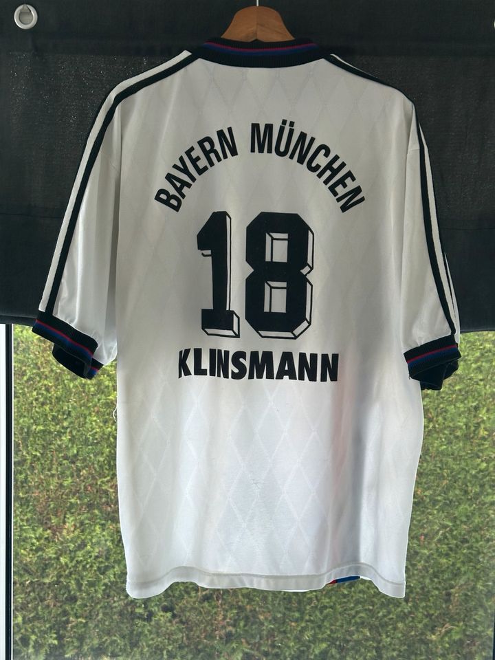 Original Adidas FC Bayern-Trikot von J. Klinsmann Saison 94/95 in Rückeroth