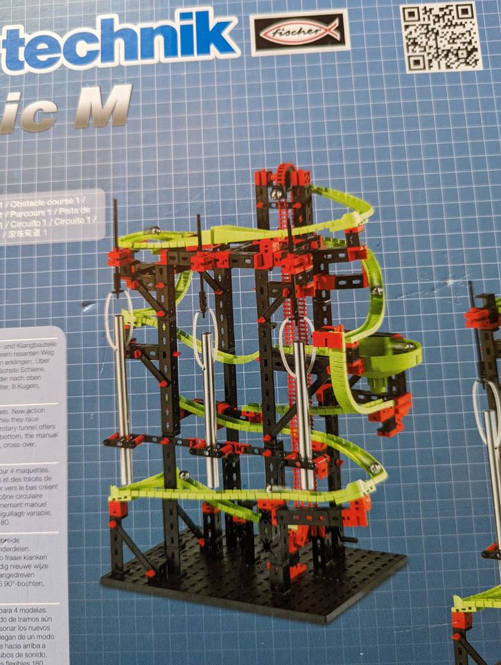 Fischer Technik Dynamic M - Kugelbahn mit Klangstäben + Trichter in Arnstein