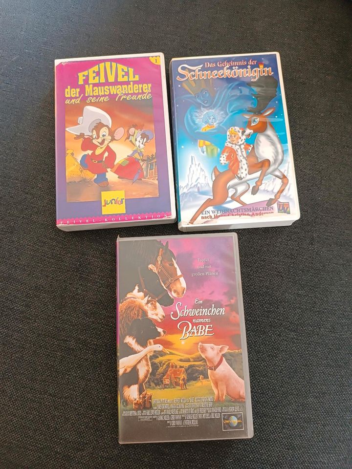 3er Set VHS Kassetten in Grafenrheinfeld