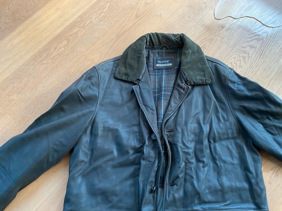 Herren Tapper Lederjacke XL 54 schwarz in Düsseldorf