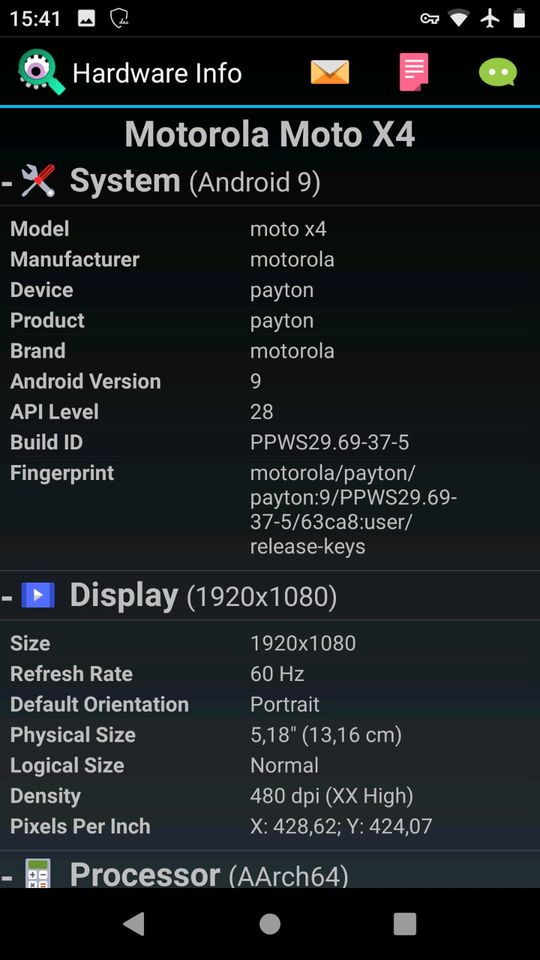 Motorola X4 (XT1900-7), 4GB RAM, 64GB, wie neu in Nümbrecht