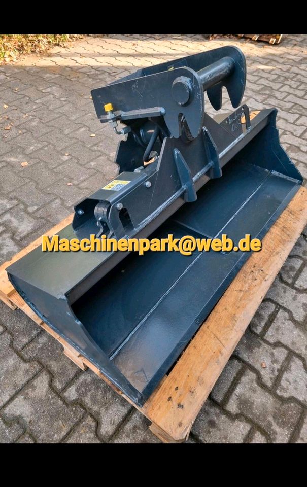 ✅️MS01 - 120cm - Grabenräumlöffel hydraulisch - Schwenkschaufel in Langenneufnach