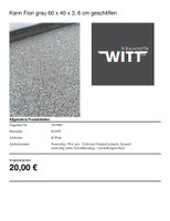 Terrassenplatte Fiori grau 60 x 40 x 3,6 cm Baden-Württemberg - Rheinhausen Vorschau