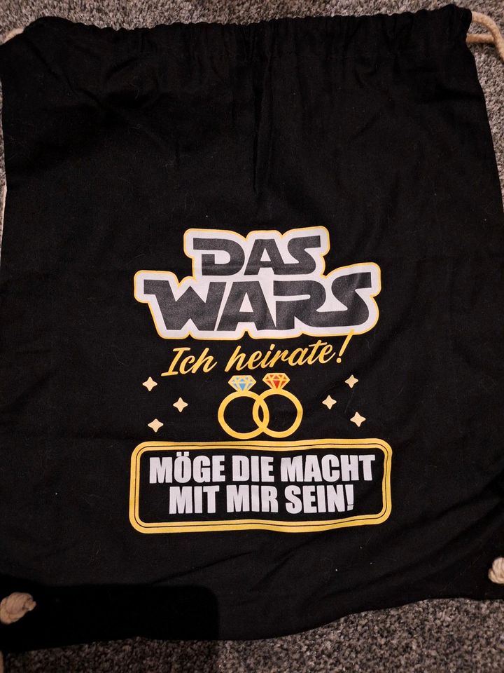 Beutel Tasche JGA Junggesellenabschied Star wars Parodie Das wars in Wiendorf