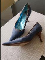Damenschuhe/ Pumps von Escada Gr. 36, jeansblaues Leder Aubing-Lochhausen-Langwied - Aubing Vorschau