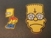 Aufnäher Patch Bart Simpson 2 Motive Nordrhein-Westfalen - Lüdinghausen Vorschau