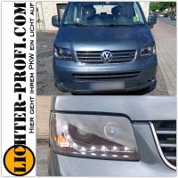 Led Standlichtleisten Scheinwerfer Schwarz für VW T5 Bus 2003-09 Hessen - Calden Vorschau