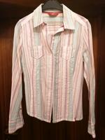 Edc by esprit, Damen Bluse, S, 36, weiß mit Web Streifen, bunt Niedersachsen - Bad Pyrmont Vorschau