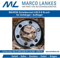 MAXION Scheibenrad 6412-1 4.00 E-9 6Loch Anhänger Auflieger  NEU Nordrhein-Westfalen - Krefeld Vorschau
