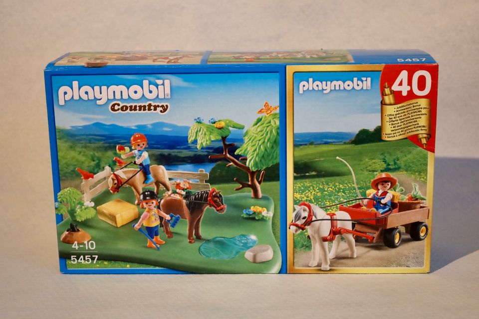 Playmobil Country 5457 - Pferde mit Kutsche und Koppel in Nehren