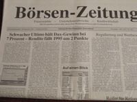 Jahresschlußausgaben Börsen-Zeitung Bayern - Sulzberg Vorschau