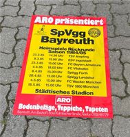 9x SpVgg Bayreuth Werbebanner Heimspiele Saison 1984/85 Bayern - Schnabelwaid Vorschau