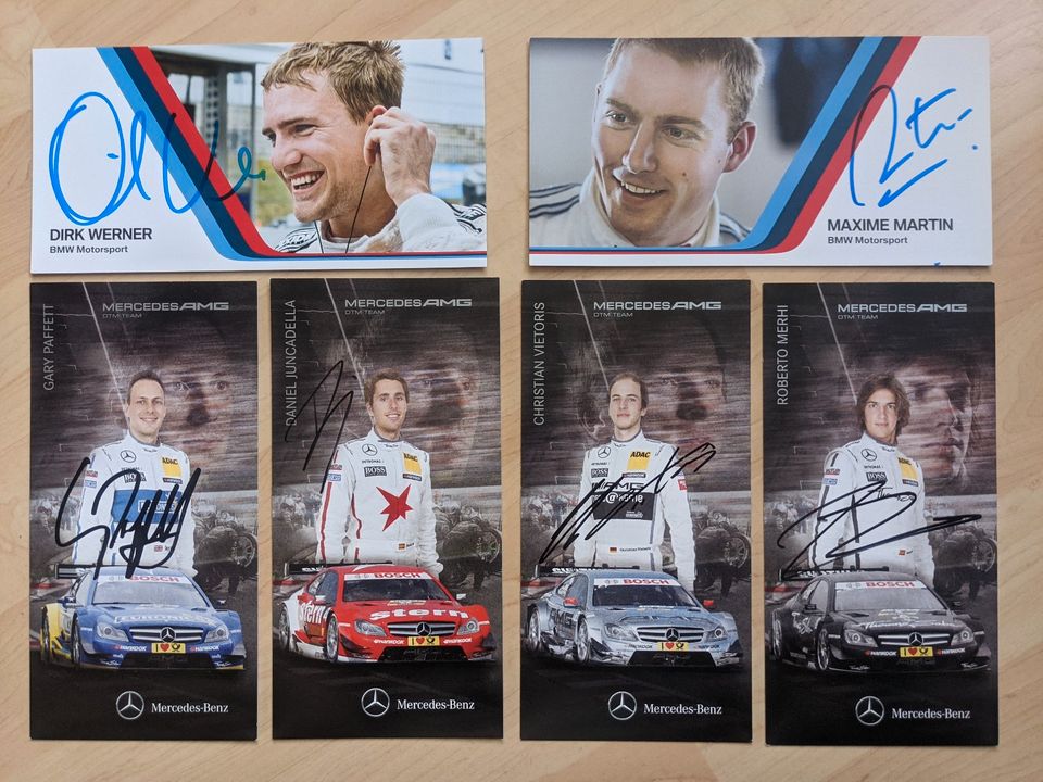 Verkaufe 11 Original-Autogramme von Fahrern der DTM 2013 in Eckental 