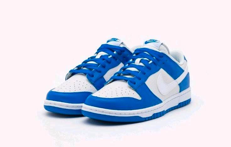 Nike Sneaker low Dunk Unisex photon/white/racer blue Gr. 44,5 wNe in Friedrichroda