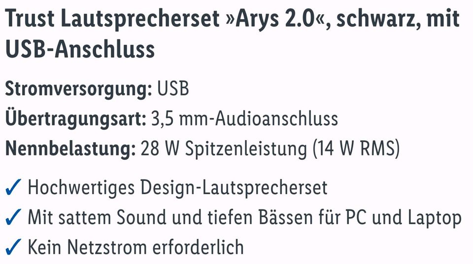 Trust Lautsprecher für PC und LAPTOP in Hamburg-Nord - Hamburg Barmbek |  Weiteres PC Zubehör gebraucht kaufen | eBay Kleinanzeigen ist jetzt  Kleinanzeigen