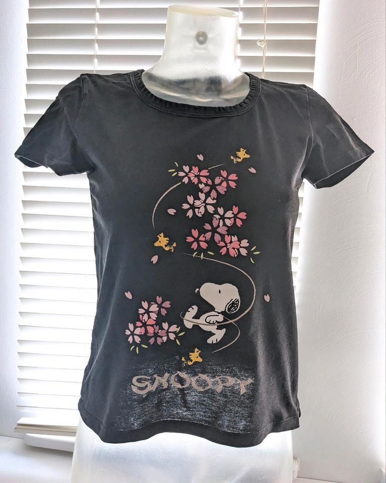 Snoopy T-Shirt S 36 H&M Shirt schwarz (214) in Bassum